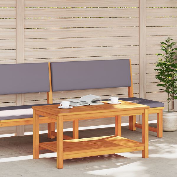 vidaXL Sānu galds Brūna 90 x 50 x 45 cm Cietā akācijas koks