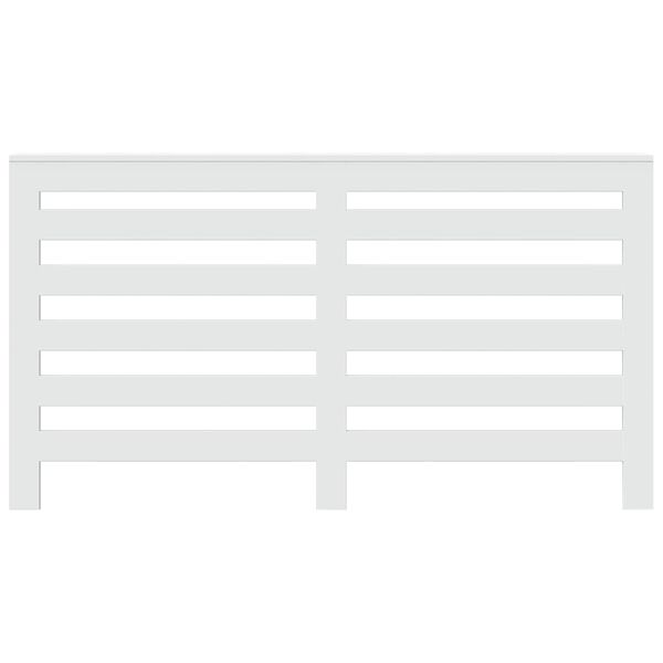 vidaXL radiatora pārsegs, balts, 149x20x82 cm, inženierijas koks