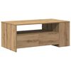 vidaXL Kafijas galdiņ&scaron; ar atvilktni Artisānā ozols 102 x 55 x 43,5 cm