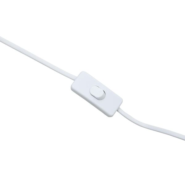 vidaXL stāvlampa, balta, vītols, 72 cm, E27