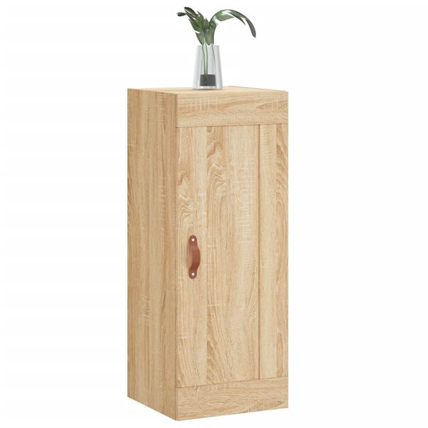 vidaXL sienas skapītis, 34,5x34x90 cm, inženierijas koks, ozolkoka