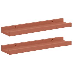 vidaXL Sienas plaukts 2 pcs Sarkana 40 x 9 x 3 cm Inženierijas koks