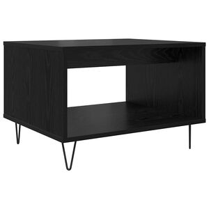 vidaXL Kafijas galdiņ&scaron; Melns ozols 60 x 50 x 40 cm Inženierijas koks