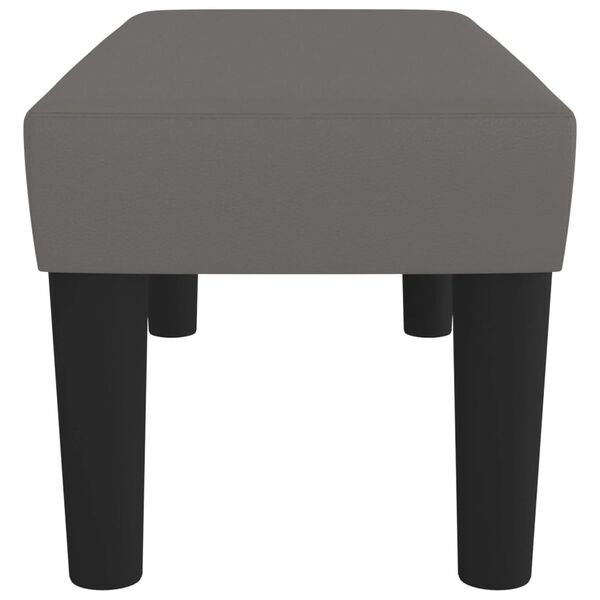 vidaXL sols, pelēks, 70x30x30 cm, mākslīgā āda