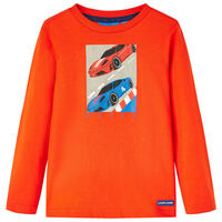 Bērnu krekls ar garām piedurknēm, spilgti oranžs, 92