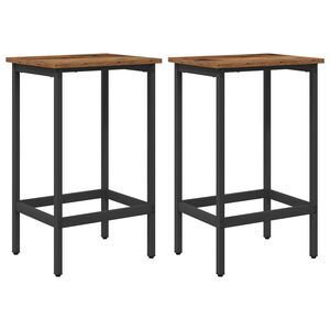 vidaXL Bāra krēsls 2 gab. Vecs koks 40 x 32 x 64 cm Inženierijas koks