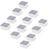 vidaXL zemē iebūvējamas LED lampas, 12 gab., 100x100x68 mm