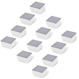 vidaXL zemē iebūvējamas LED lampas, 12 gab., 100x100x68 mm