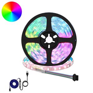 vidaXL LED stripa 2 gab. Melna un caurredzama Vara un plastmasa