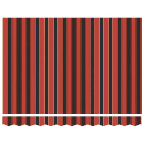 vidaXL izvelkama markīze, oranža, brūna, 3x2,5 m, audums, alumīnijs