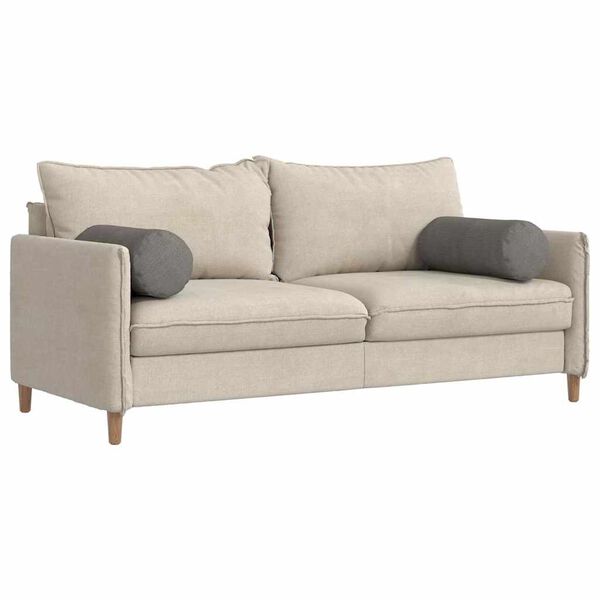 vidaXL Spilveni 2 pcs Gai&scaron;i pelēks &Oslash; 25 x 70 cm Korduroja audums