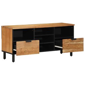 vidaXL Televizora skapī&scaron;a Brūna 100 x 33,5 x 46 cm Cieta mango koksne