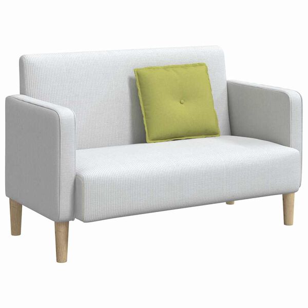 vidaXL Atpakaļ spilvens Gai&scaron;i zaļa 50 x 19 x 45 cm audums