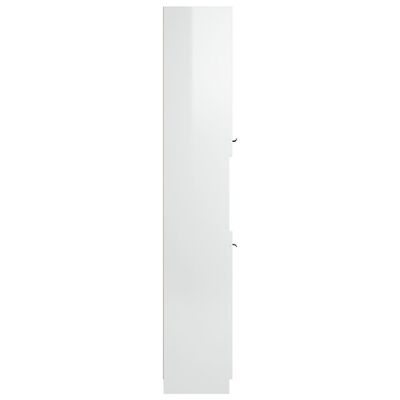 vidaXL vannasistabas skapis, balts, 32x34x188,5 cm, inženierijas koks