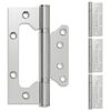 vidaXL Eņģe 4 gab. 130 x 78 x 13 mm Sudraba Tērauds