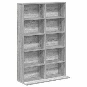 vidaXL CD skapis Pelēks Sonoma 65 x 23,5 x 97,5 cm Inženierijas koks
