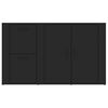 vidaXL kumode, melna, 100x33x59,5 cm, inženierijas koks