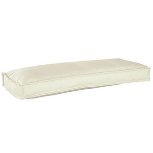 vidaXL Spilvens Krēmkrāsa 100 x 40 x 8 cm Oksforda audums