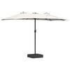 vidaXL Dārza parasols Smil&scaron;ains un Antracīts 385 x 209 x 244 cm