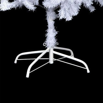 vidaXL mākslīgā Ziemassvētku egle ar rotājumiem, 210 cm, 910 zari
