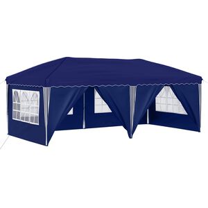 vidaXL Pop-up svinību teltis 575 x 288 x 245 cm Zila