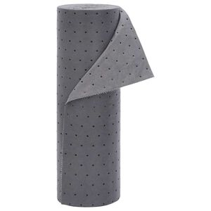 vidaXL eļļas uzsūco&scaron;ais spilventiņ&scaron; pelēks 40x1000 cm