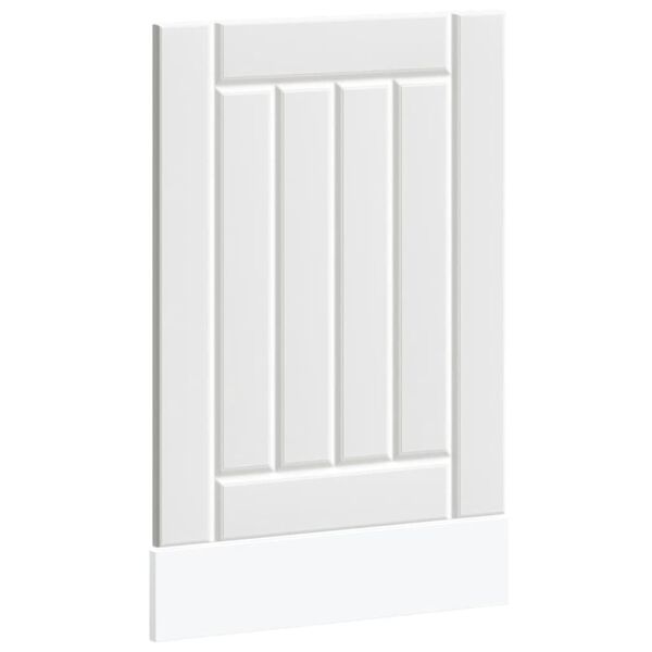 vidaXL trauku mazgājamās ma&scaron;īnas panelis "Lucca" White Engineered Wood