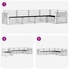 vidaXL Āra dīvānu komplekts 5 pcs Dabiska Cietā akācijas koks