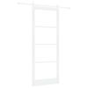 vidaXL Slīdo&scaron;ās durvis 93 x 232 cm Masīvkoks no priedes un stikls