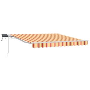 vidaXL Izvelkams jumtiņ&scaron; Dzeltena un oranža 300 x 250 cm