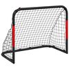 vidaXL futbola vārti, sarkani un melni, 90x48x71 cm, tērauds