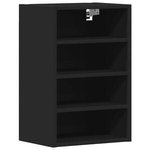vidaXL virtuves skapītis "Riga" melns 40x29,5x60 cm inženierijas koks