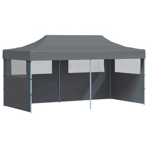 vidaXL Balles telts 291 x 580 x 315 cm Antracīta Oksforda audums