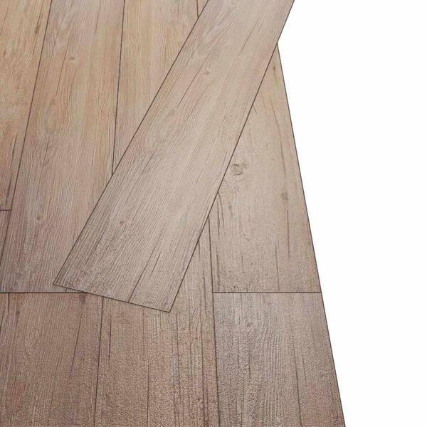 vidaXL Grīdas dēļi 18 pcs Ozola brūns 2,51 m&sup2; PVC