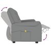 vidaXL trīsvietīgs masāžas krēsls, pelēka mākslīgā āda