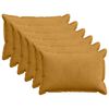 vidaXL Spilvenu pārvalks 6 gab. HOUTEN Dzeltena 30 x 50 cm kordurojs