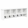 vidaXL Sienas pakaramais Pie sienas Balts 75 x 16 x 26 cm