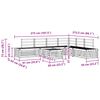 vidaXL Āra dīvānu komplekts 7 Gabals Dabiska Cietā akācijas koks