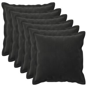 vidaXL Spilvens ar spilvenu HOUTEN 6 gab. Melns Samts