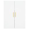 vidaXL augstais skapis, balts, 69,5x34x180 cm, inženierijas koks