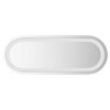 vidaXL LED vannas spogulis Caurspīdīgs 40 x 15 cm rūdīts stikls