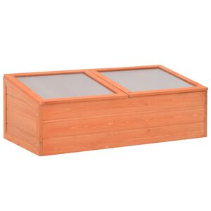 vidaXL siltumnīca, koka, 100x50x34 cm