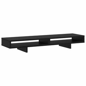 vidaXL Monitoru statīvs Melns 100 x 27 x 15 cm Inženierijas koks