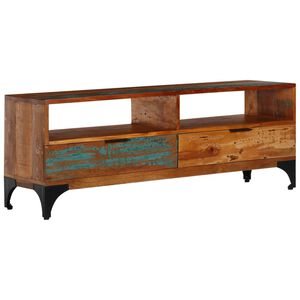 vidaXL TV skapītis, 118x35x45 cm, pārstrādāts masīvkoks