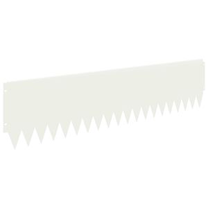 vidaXL Zāliena Apmale 20 gab. 103 x 25 cm Tērauds Balts