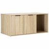 vidaXL Kaķu būris Sonomas ozols 100 x 49 x 45 cm Inženierijas koks