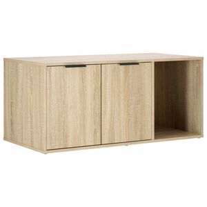 vidaXL Kaķu būris Sonomas ozols 100 x 49 x 45 cm Inženierijas koks