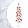 vidaXL Mākslīgā slaida Ziemassvētku egle ar bumbiņām 150 cm 150 LED