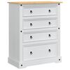 vidaXL Glabā&scaron;anas kastes Corona Balts 92 x 48 x 114 cm Cieta priede
