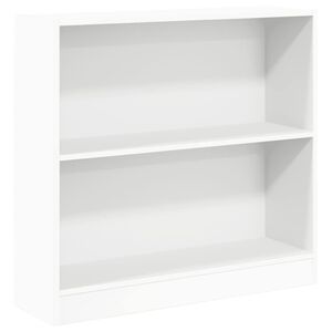 vidaXL grāmatu plaukts, balts, 80x24x75 cm, inženierijas koks
